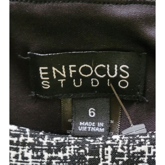 Enfocus Studio Black and Red Midi Dress - Picture 3 of 3